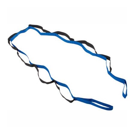 Fabrication Enterprises CanDo FabStretch Dynamic Stretch Strap, Blue/Black 10-1385